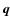 $\vec{q}$