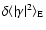 $\delta\langle\vert\gamma\vert^2\rangle_{\rm E}$
