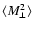 $\langle M_\perp^2\rangle$