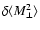 $\delta\langle M_\perp^2\rangle$