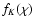 $f_K(\chi)$