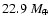 $22.9~M_\oplus$