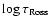 $\log \tau_{\rm Ross}$