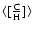 $\langle[\frac{\rm C}{\rm H}]\rangle$