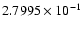 $2.7995\times 10^{-1}$