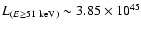 $L_{(E \ge 51~{\rm keV})}\sim 3.85\times10^{45}$