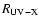 $R_{\rm UV-X}$