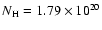 $N_{\rm H}=1.79\times 10^{20}$