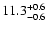 $\rm 11.3_{-0.6}^{+0.6}$