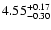 $\rm 4.55_{-0.30}^{+0.17}$