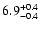 $\rm 6.9_{-0.4}^{+0.4}$