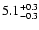 $\rm 5.1_{-0.3}^{+0.3}$