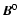 $\ensuremath{\vec{B}} ^0$