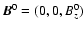 $\ensuremath{\vec{B}} ^0=(0,0,B^0_z)$