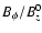 $B_{\phi}/B^0_z$