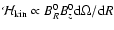 ${\cal H}_{\rm kin} \propto B^0_R B^0_z {\rm d}{\Omega}/{\rm d}R$
