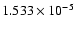 $ 1.533\times 10^{ -5}$