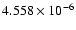 $ 4.558\times 10^{ -6}$