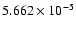 $ 5.662\times 10^{ -5}$