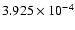 $ 3.925\times 10^{ -4}$