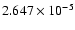 $ 2.647\times 10^{ -5}$