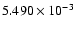 $ 5.490\times 10^{ -3}$