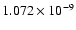 $ 1.072\times 10^{ -9}$