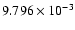 $ 9.796\times 10^{ -3}$