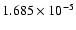 $ 1.685\times 10^{ -5}$