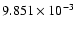 $ 9.851\times 10^{ -3}$