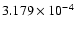 $ 3.179\times 10^{ -4}$