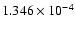 $ 1.346\times 10^{ -4}$