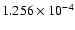 $ 1.256\times 10^{ -4}$