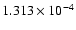 $ 1.313\times 10^{ -4}$