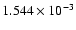 $ 1.544\times 10^{ -3}$