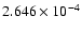 $ 2.646\times 10^{ -4}$