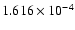 $ 1.616\times 10^{ -4}$