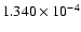 $ 1.340\times 10^{ -4}$