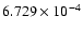 $ 6.729\times 10^{ -4}$
