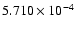 $ 5.710\times 10^{ -4}$