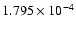 $ 1.795\times 10^{ -4}$