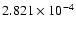 $ 2.821\times 10^{ -4}$
