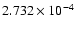 $ 2.732\times 10^{ -4}$