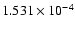 $ 1.531\times 10^{ -4}$