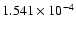 $ 1.541\times 10^{ -4}$