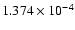 $ 1.374\times 10^{ -4}$