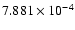 $ 7.881\times 10^{ -4}$