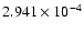 $ 2.941\times 10^{ -4}$