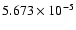 $ 5.673\times 10^{ -5}$