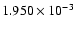 $ 1.950\times 10^{ -3}$